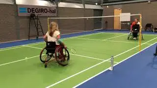 Trainingsoefening met Ilse van de Burgwal