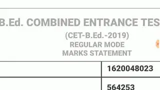 Bihar B.ed entrance exam Cut Off,Rank & Result 2020/Bihar CETBED Result 2020