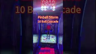 Pinball Storm &ndash; 10 Ball Cascade Big Win | Redemption Game Machine #bestarcadegames #arcade #gaming