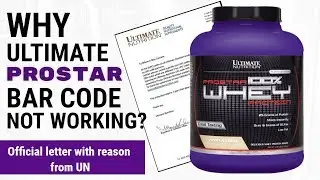 Ultimate Nutrition Prostar Original or Fake | Ultimate Prostar Bar code Scanning Issue| In Hindi