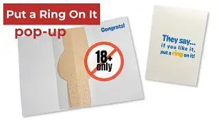 Penis Pop-up Wedding Card - Funny Gag Gift