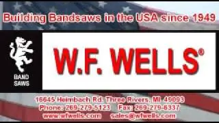 Горизонтальная двухстоечная ленточная пила WF Wells F-1620-A с ЧПУ и челночным механизмом подачи прутка с ЧПУ &mdash; мощный среднеразмерный станок!