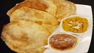Halwa Puri Recipe .Easy And Quick Suji Ka Halwa .Soft puffy Puri