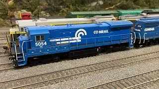 Guided tour of West Island Model Railroad. Layout geography and trains 12/4/22