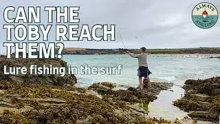Lure Fishing the Surf at Harlyn Bay | Abu Toby Rocket vs the Wind!