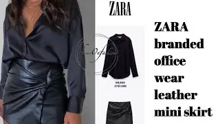 Luxury & branded office wear leather mini skirt#2024 #2025 #outfit #leather#mini#skirt#brand#viral
