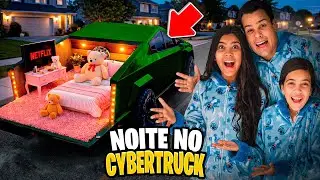 PASSAMOS A NOITE NO CYBER TRUCK ESCONDIDOS 🤭😬