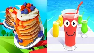 Pancake Run VS Juice Run - All Levels Gameplay Android iOS Ep 2