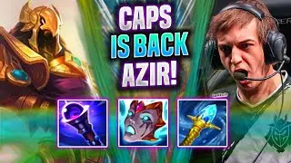 CAPS BRINGS BACK AZIR! - G2 Caps Plays Azir Top vs Darius! | Season 2022