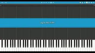 Alfred Basic Adult Piano Book level 1, page 16 My Fifth :: Synthesia MIDI File