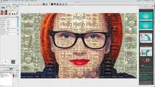 Studio Artist 5.5 Automatic AI Art and Animation - Adding Text to Auto Photo Mosaics