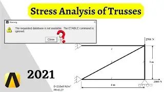 How to perform Static Stress Analysis of 4 Bar Trusses using Ansys APDL 2019 R3 in Easy Steps ??