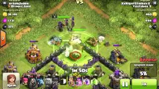 5 Golem Attack Lvl 1 Golems 50% Th9 Max