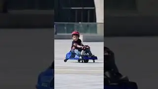⚡ Drift Rider 360 Go Kart for Kids | 24V Electric Ride-On with Lights & Music! 💙🚗