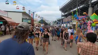 Walking at the Wisconsin State Fair 2023, West Allis - Cream puff and beer paradise