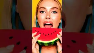 Tasting The Most Satisfying Gummy Watermelon🍉 #asmr #food
