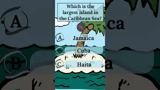 Largest island in the Caribbean Sea | Jamaica Cuba Haiti | General knowledge #trivia#quiz#gk#island
