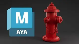 Autodesk Maya 2023 - Fire Hydrant Modelling, Timelapse