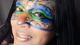 MAKEUP: TURNING MYSELF INTO a PEACOCK ENJOY THE VIDEO #CCBEAUTY #makeuptutorial #peacock #global #