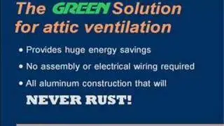 Aura Solar Attic Fan | Roof Ventilation manufactured by Active Ventilation Products