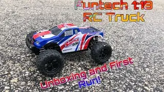 Funtech 1:18 RC Truck - Unboxing and First Run!