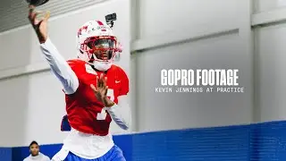 QB Kevin Jennings Wears GoPro During Practice | SMU Football