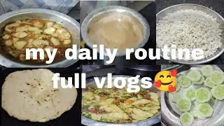 Aloo Matar ki sabji💕 chawal ke Aate Ki Roti#food # Ande Aalu ki chatpati sabji dinner daily routine