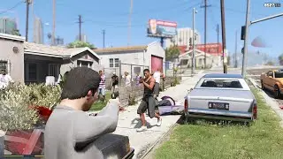 GTA 5 - Michael's Roy Lowenstein Ballas Gang  Rampage + Six Star Escape [R.D.E 4.1.2]