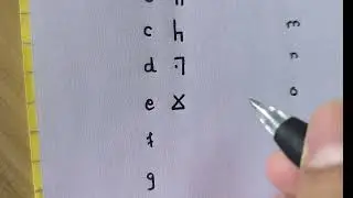 Wakanda Alphabet (Lowercase) | Black Panther Inspired Writing