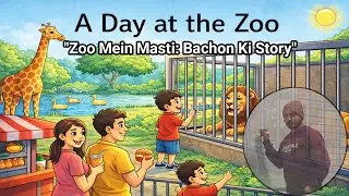 Zoo Mein Ek Anokha Din: A Day at the Zoo (Story Reading)  Story reading skills | how to read a story