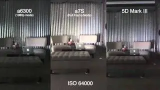Sony A6300 Low Light Test and Comparison with A7s and Canon 5D Mark iii