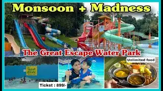 Full Tour of The Great Escape Water Park | Rides, Food & Fun! 🍕🎡