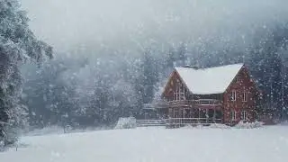 Immersive Winter Forest Blizzard Sounds | Howling Wind Ambience for Relaxation and Sleep