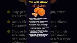 Did you know? &mdash; Mandarin/Tangerine #mandarin #tangerine #citrus