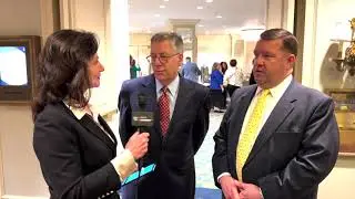 Mary Beth Sewald interviews members of the U.S. Chamber of Commerce during the D.C. fly-in.