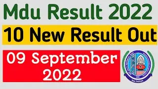 Mdu Result 2022 | mdu latest result 2022 | mdu result update | mdu new result 2022