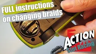 Scalextric drift cars - How to change a braid plate