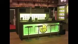 Installation of small custom exhibition stand