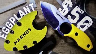 A Super Compact, Color-Popping EDC Fixed Blade &ndash; Harnds Eggplant Review