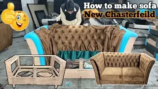 How to make sofa chesterfeild high back sofa step by step