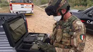 Ordigno della II GM fatto brillare dai militari dell'11° reggimento Genio Guastatori