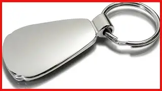 Chrome Teardrop Car Logo Key Chain With Metallic Pink Finish A Stylish Gift Idea