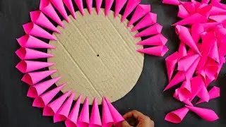 DIY ganpati decoration ideas at home/ Ganpati decoration idea with paper/Ganesh chaturthi decoration