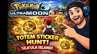 TOTEM STICKER GUIDE Part 2 | I want to catch totem Pokemon |Pokemon UltraMoon Playthrough Live