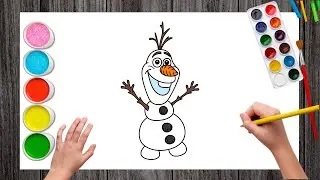 How to Draw Disney Olaf Easy | Olaf Drawing | Snowman Drawing | Frozen Drawing