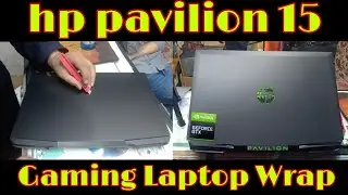 hp pavilion 15 gaming laptop |hp laptop wrap with black matt vinyl | dtech |