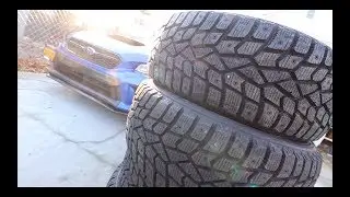 WRX gets MEATY snow tires!
