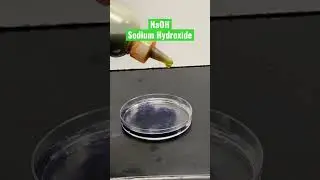 Universal Indicator Test of NaOH Sodium Hydroxide
