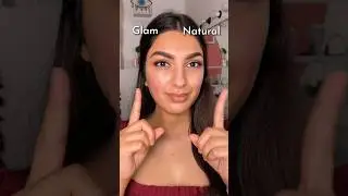 Glam vs Natural #shorts #shortsvideo #makeup #easygrwm #grwm #grwmmakeup