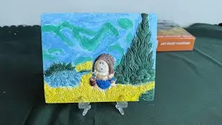 1 Plaster relief painting of the milkmaid